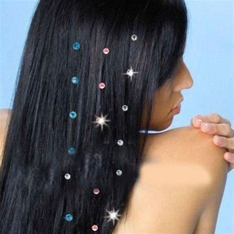 Trendy Colorful Crystal Hair Drilling For Women Diamond Hair Hair