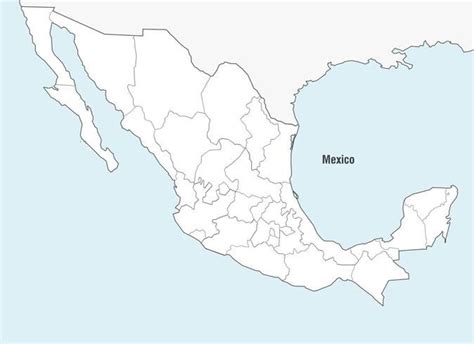 Mapa De México Vector Mapa De Mexico Mapas Vector