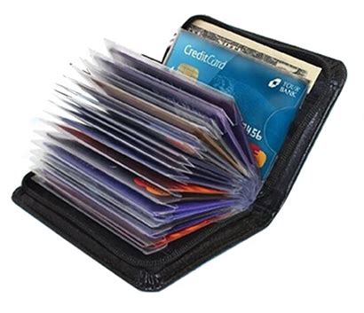 Fossil men's derrick leather rfid blocking bifold flip id wallet. 62% Off Black Security Credit Card Wallet Promo