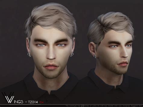 Male Hair 114 By Wingssims Liquid Sims
