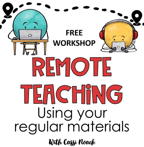 Free Remote Learning Workshop 6 Doable Lessons Online Teaching