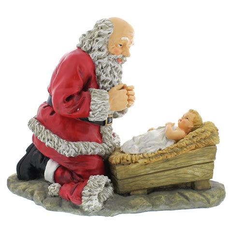 List 92 Pictures Picture Of Santa Kneeling At The Manger Stunning