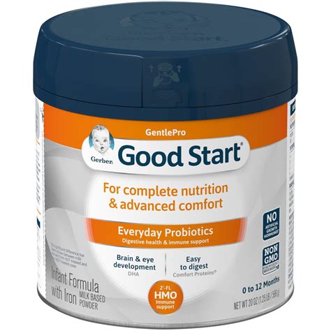 Gerber Good Start Gentlepro Powder Baby Formula 20 Oz Tub Walmart
