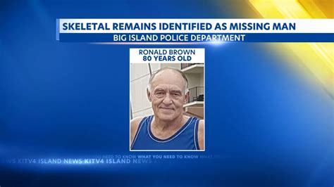 Skeletal Remains Identified As Belonging To Big Island Man Missing