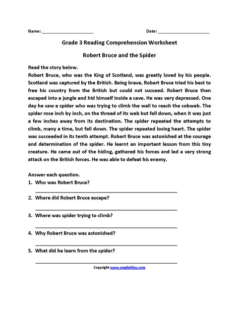 English Comprehension For Class 5 Icse Thekidsworksheet