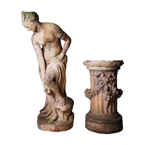 Terra Cotta Sculpture Of The Bathing Venus For Sale At 1stdibs