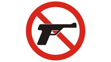 Símbolo Proibido Usar Armas Vetorizado Em Cdr Vetores Brasil