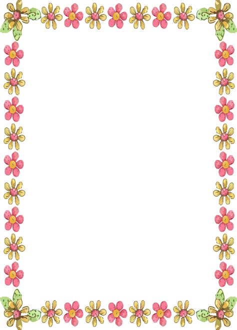Paper Border Flower Designs Clipart Best