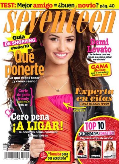 Celebund Demi Lovato On The Cover Of Seventeen Magazines April 2011 Issue