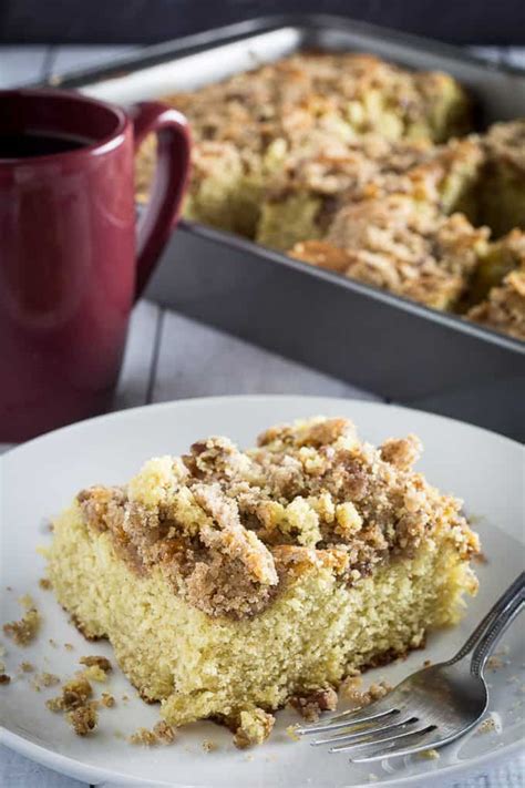 Nothing beats waking up on christmas morning to smell of fresh coffee brewing. Holiday Gluten Free Coffee Cake Using EggNog - Dishing Delish