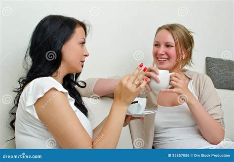 Two Women Friends Chatting Royalty Free Stock Image Image 25857086