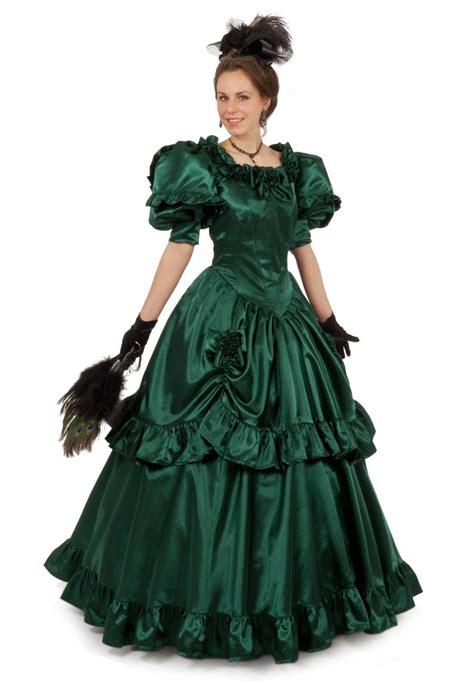 Magnolia Victorian Satin Ball Gown Ball Gowns Vintage Gowns