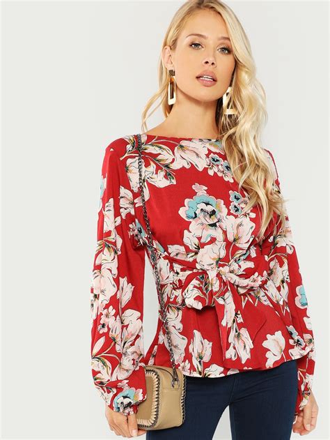 How About A Splash Of Color Blouses For Women Floral Print Blouses
