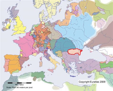 Euratlas Periodis Web Map Of Wallachia In Year 1400