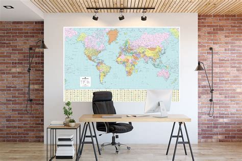 Buy Map Marketing Map Of The World Large Laminated World Map Poster