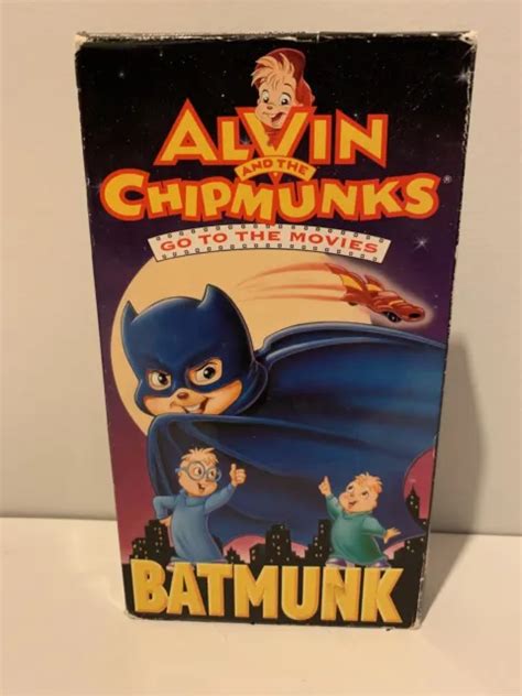 ALVIN AND THE Chipmunks Go To The Movies Batmunk VHS 1992 7 10