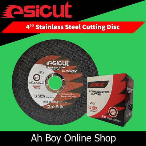 Esicut 4 T41 Stainless Steel Cutting Disc 105 X 12 X 16mm Shopee