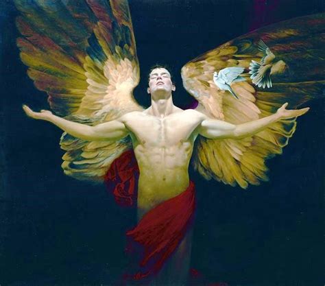 Icarus With Images Art Male Angels Angel Art