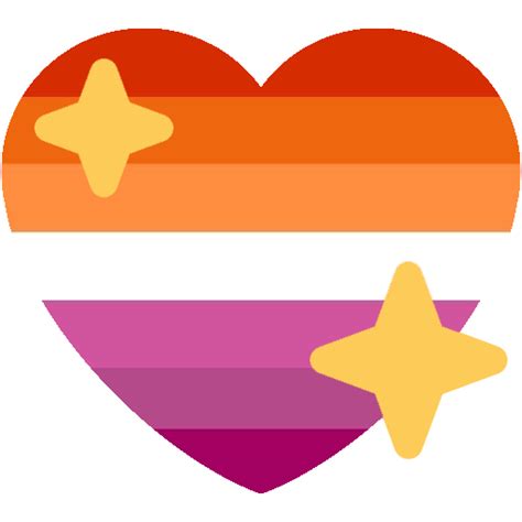 World's first lgbt+ emoji flags for #pridemonth. lesbian_pride_heart - Discord Emoji