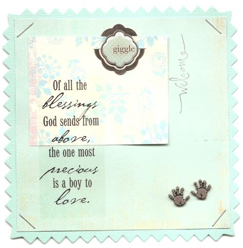 Baby gifts say a lot of the giver and project wishes for the new baby. Baby Boy Blessing Quotes. QuotesGram