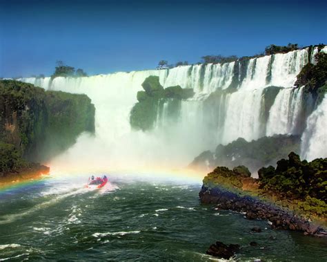 Iguazu Water Fall Rainbow Photograph By Warwick Lowe Fine Art America