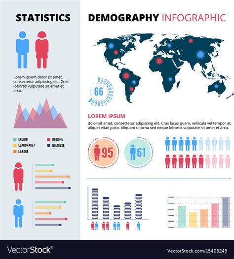Infographic Concept Design People Population Vector Image