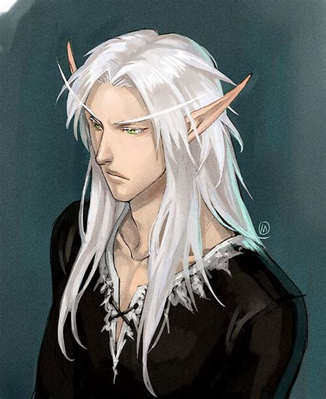 Image Blood Elf Horde Long Hair Pointy Ears White Hair