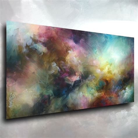 Abstract Art Modern Contemporary Giclee Canvas Print Of A Mix Lang