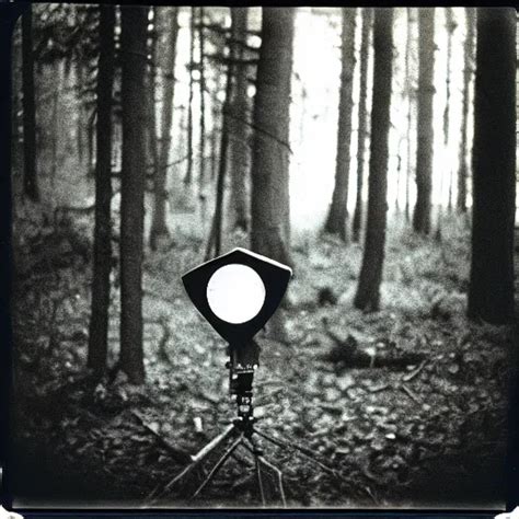 Alien In The Woods Old Polaroid Photography Grainy Stable Diffusion