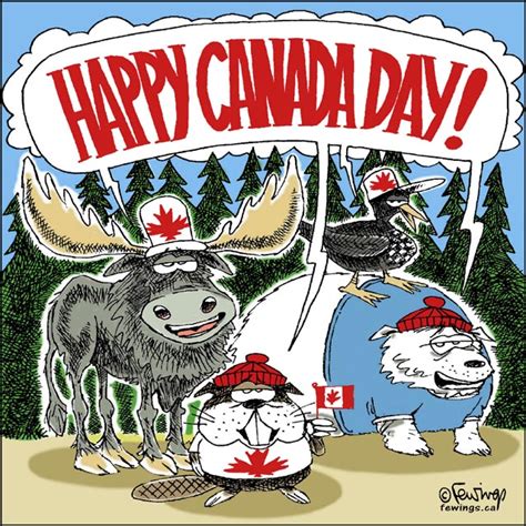 Canada Day Fewings Cartoons
