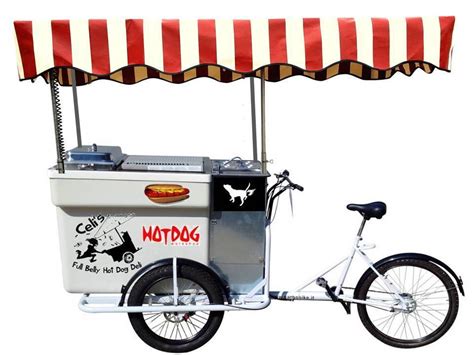 Hot Dog Cart Bike Speedy Xl Alcool E Cartridge Gas Fridge