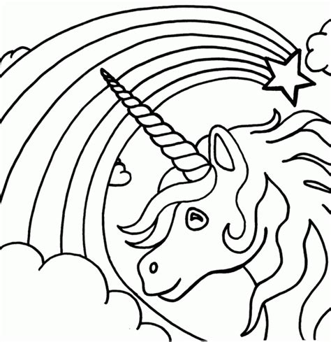 Einhorn Mit Regenbogen Malvorlage Unicorn Coloring Pages Mandala My