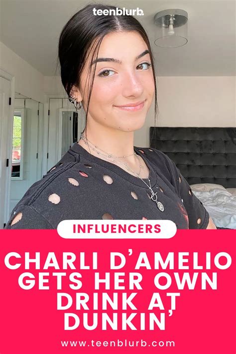 Tik Tok Star Charli Damelio Gets Her Own Drink At Dunkin Charli D