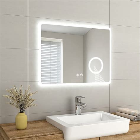Buy Emke Led Bathroom Vanity Mirror Thin Bathroom Wall Ed Makeup Mirror With Shaver Socket