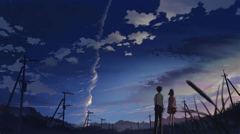 5 Centimeters Per Second Anime Artwork Makoto Shinkai Power Lines