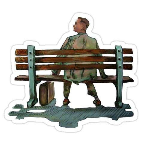 "Forrest gump" Stickers by rebelshop | Redbubble png image