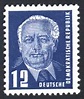 Präsident Wilhelm Pieck, Freimarke - Briefmarke DDR