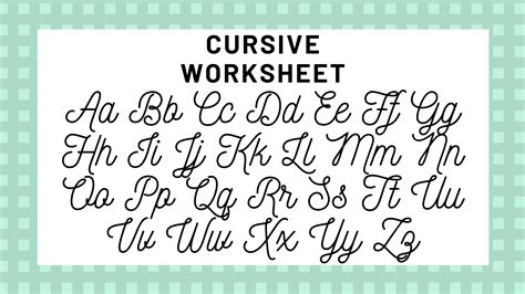 Cursive writing worksheet on the letter j. Cursive Alphabet: Your Guide To Cursive Writing | Science ...