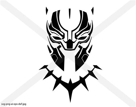 Black Panther Silhouette Instant Download Etsy