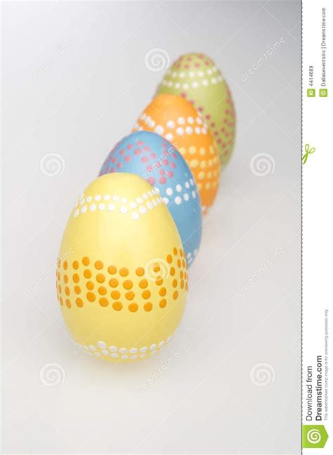 Colorful Easter Eggs Hand Painted Stock Image Image Of Chocolate