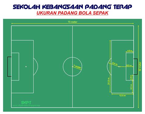 Sk Padang Terap Ukuran Padang Bola Sepak Bola Jaring Bola Baling