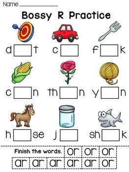 Bossy R Worksheets Fun Worksheets For R Controlled Vowels Teaching Phonics Phonics