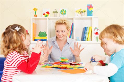 Teacher Talking With Children — Stock Photo © Amelaxa 50517661
