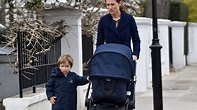 Hier spaziert Pippa Middleton mit Arthur und Baby Grace