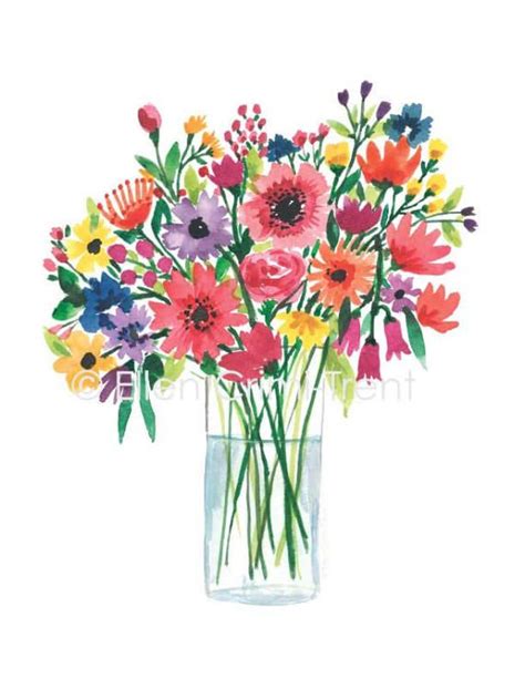 Your paintings watercolor paintings original paintings original art paint flowers abstract flowers figure painting artist at work studio. Watercolor flowers in a vase/watercolor bouquet/ floral ...