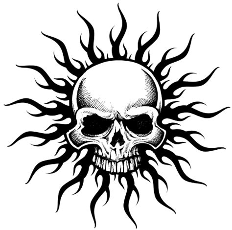 Tribal Skull Tattoos Photo Png Transparent Background Free Download