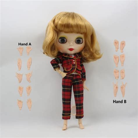Free Shipping Nude Factory Blyth Doll Male Romantic Shota Golden Hair Suitable For Diy Changing