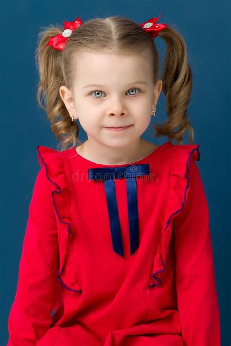 Close Up Portrait Of Lovely Little Blonde Girl Stock Image Image Of Curly Attractive 233647547