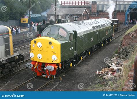 British Railways Diesel Locomotive D213 Andania At Barrow Hill Depot