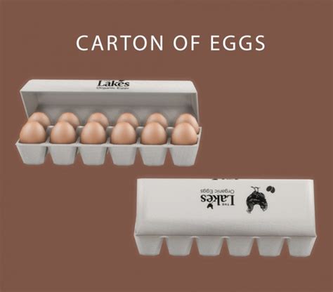 Leo 4 Sims Carton Of Eggs Sims 4 Downloads